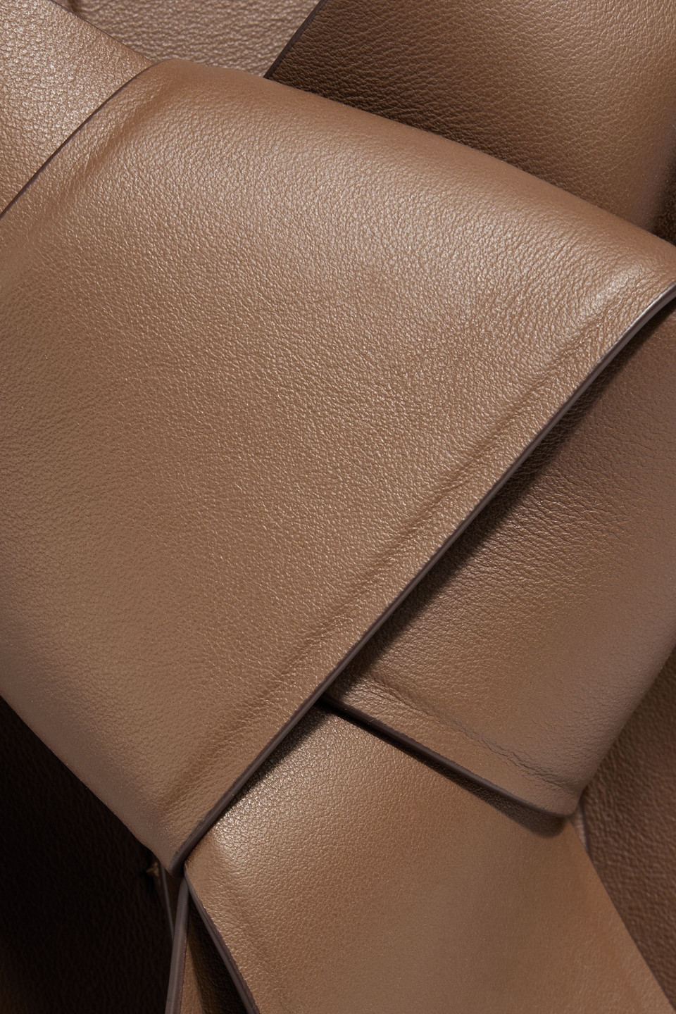 Acne Studios Musubi Midi Leather Shoulder Bag In Brown