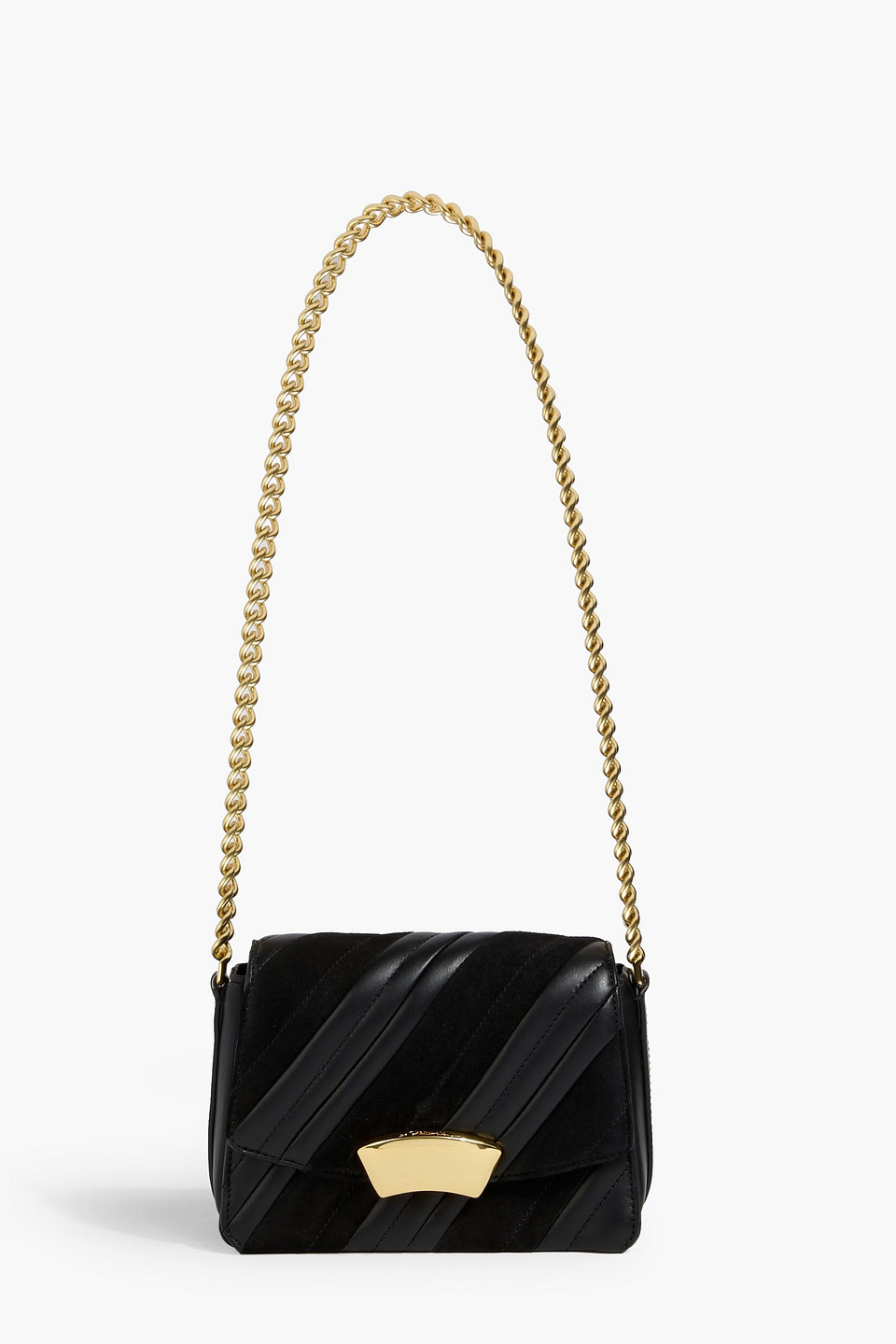 3.1 Phillip Lim Id Quilted Leather And Suede Shoulder Bag