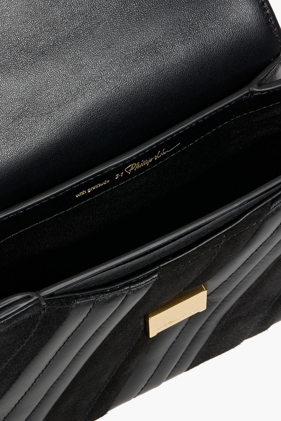 3.1 Phillip Lim Id Quilted Leather And Suede Shoulder Bag