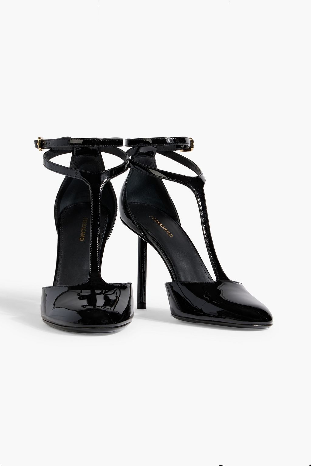 FERRAGAMO Lysandra patent-leather pumps