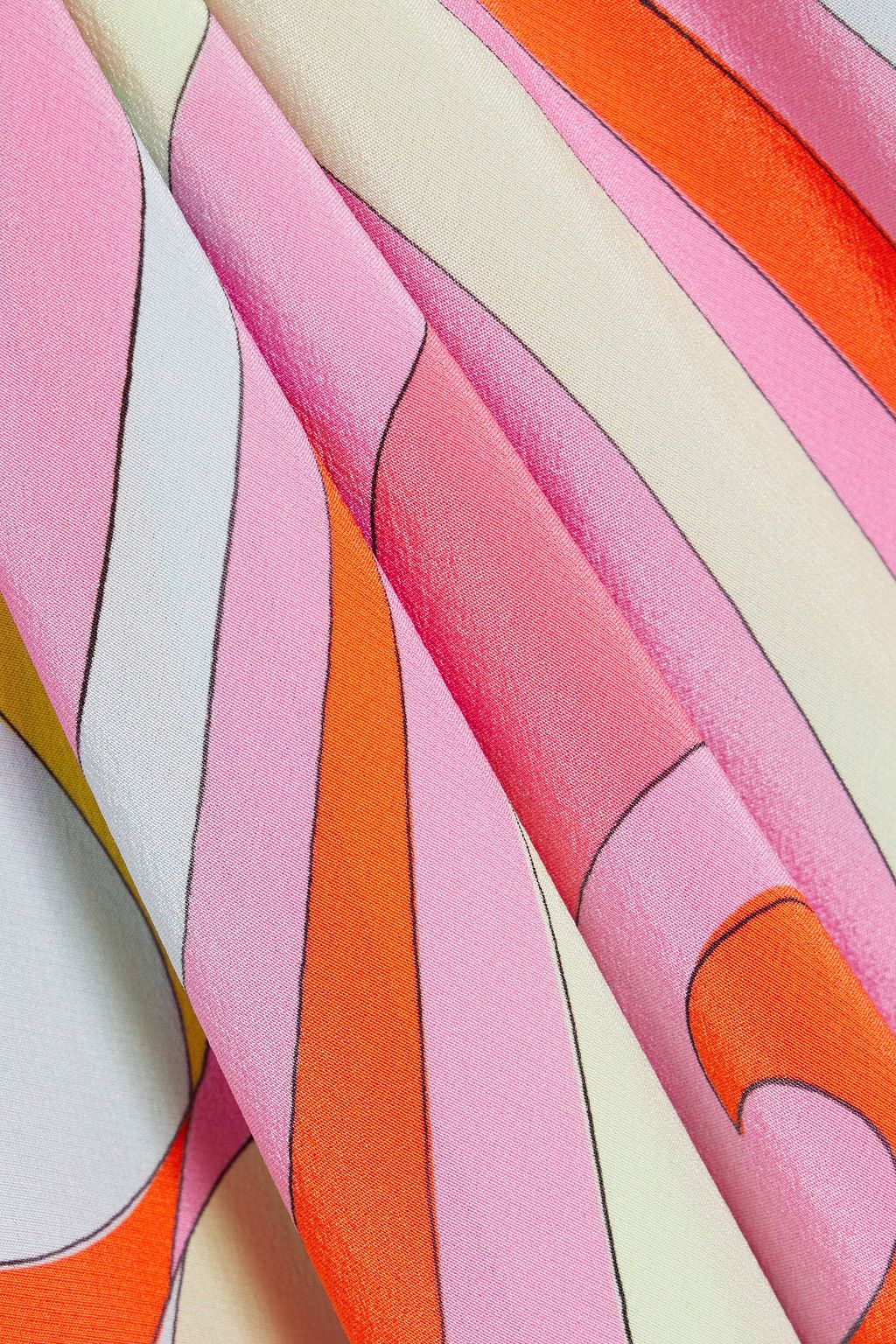 PUCCI Printed silk crepe de chine maxi slip dress