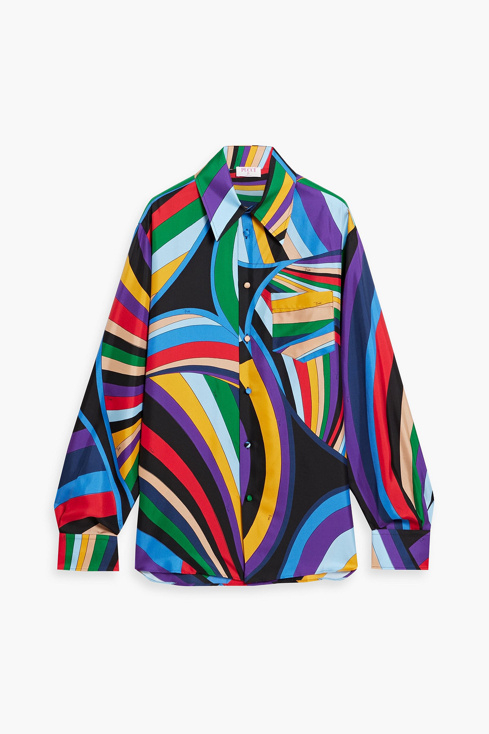 Pucci Printed Silk-twill Shirt