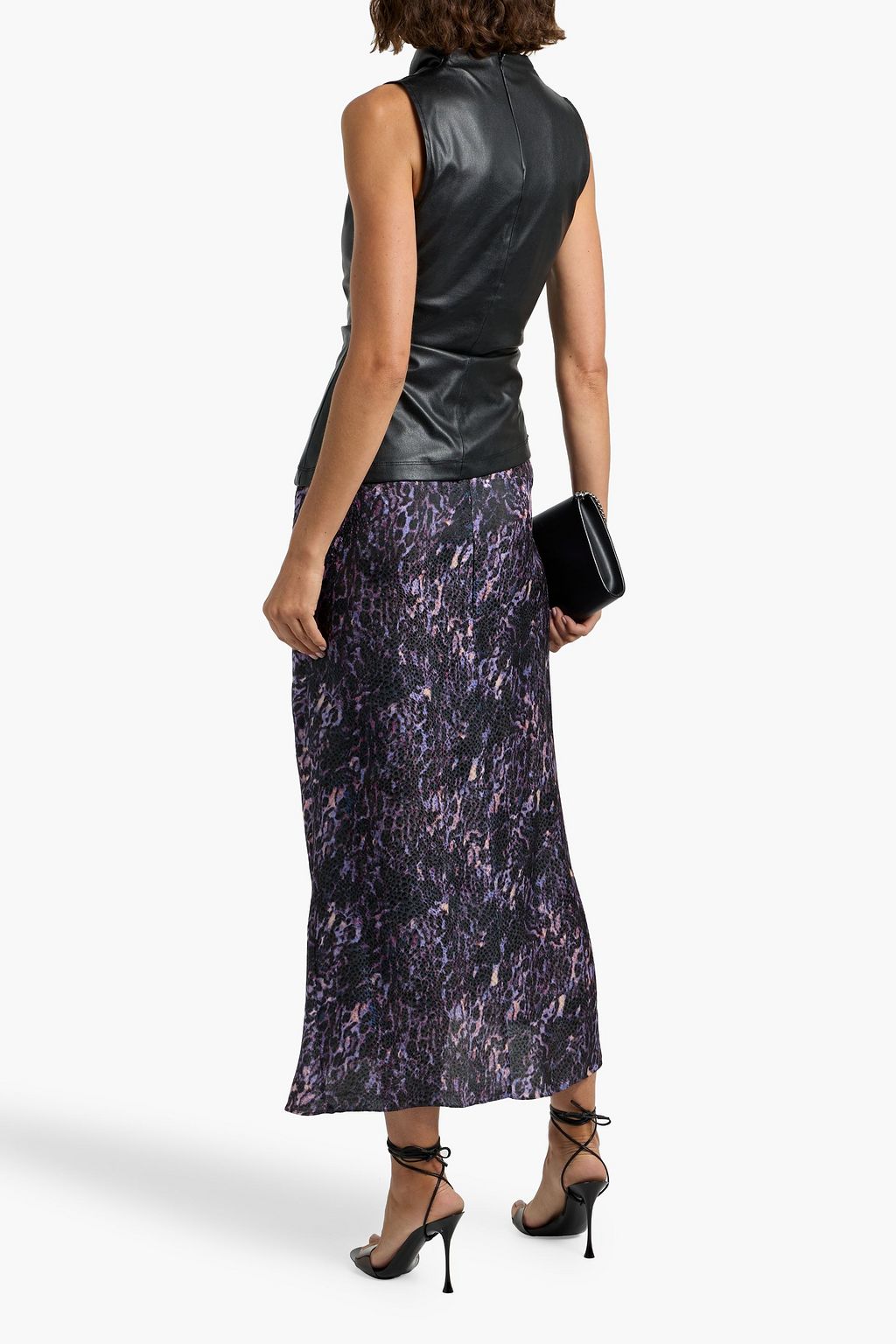 ISABEL MARANT Lisanne printed devoré-velvet midi skirt