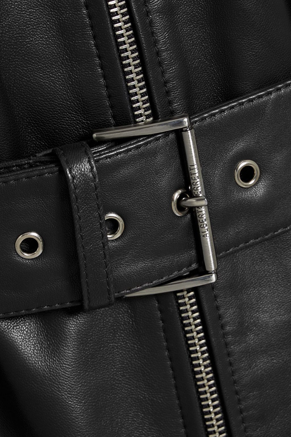 ALBERTA FERRETTI Belted leather jacket