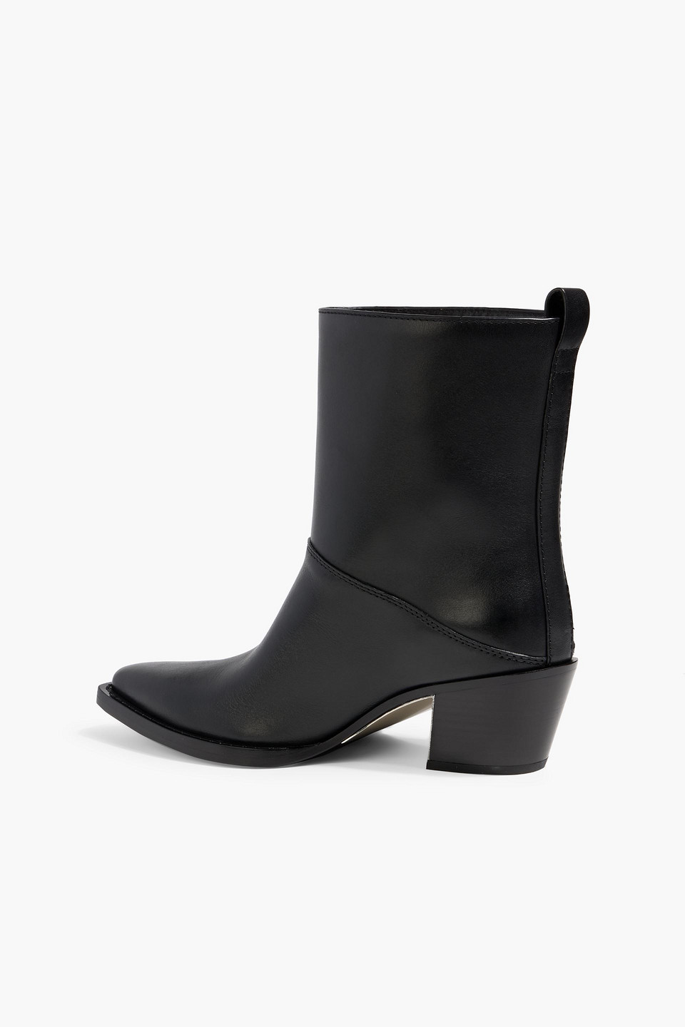 3.1 Phillip Lim Downtown Leather Ankle Boots In Black