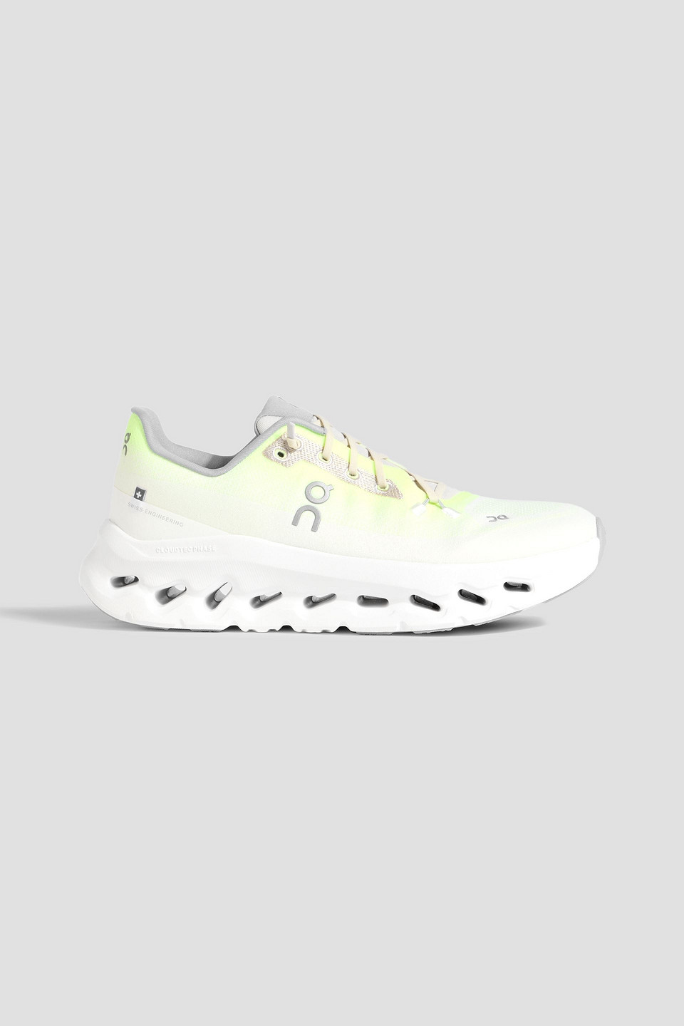 On Cloudtilt Ne Stretch-knit Running Sneakers In White
