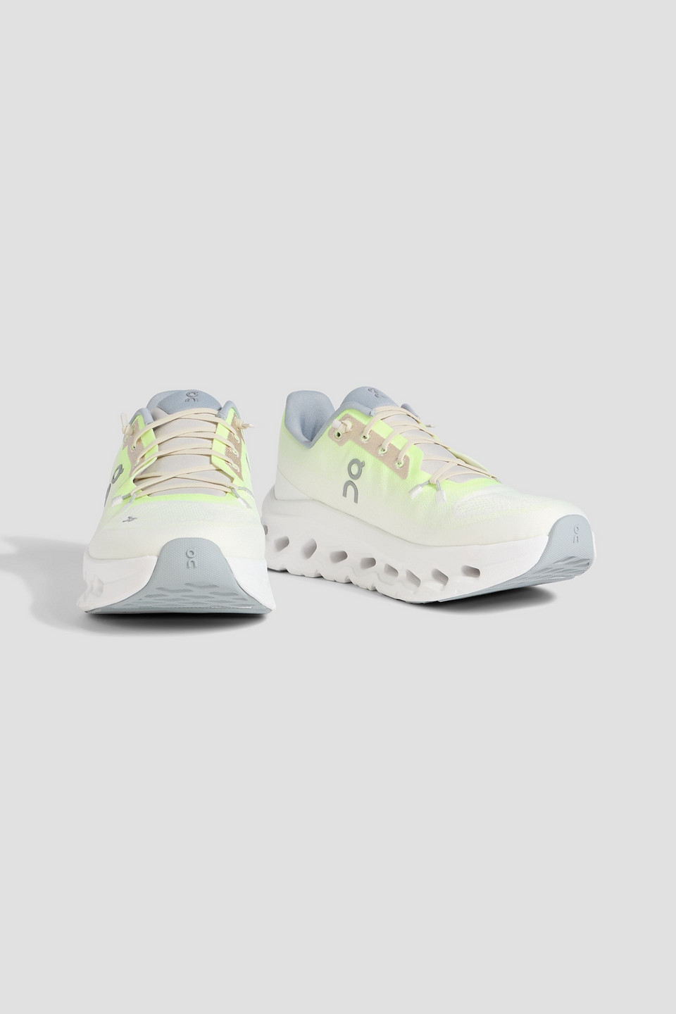On Cloudtilt Ne Stretch-knit Running Sneakers In White