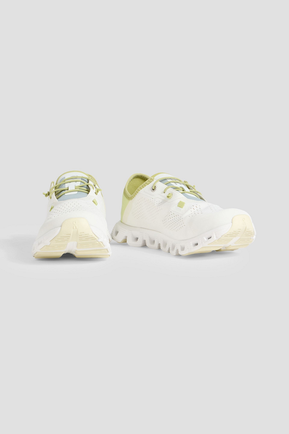 On Cloud 5 Coast Mesh And Neoprene Running Sneakers In White