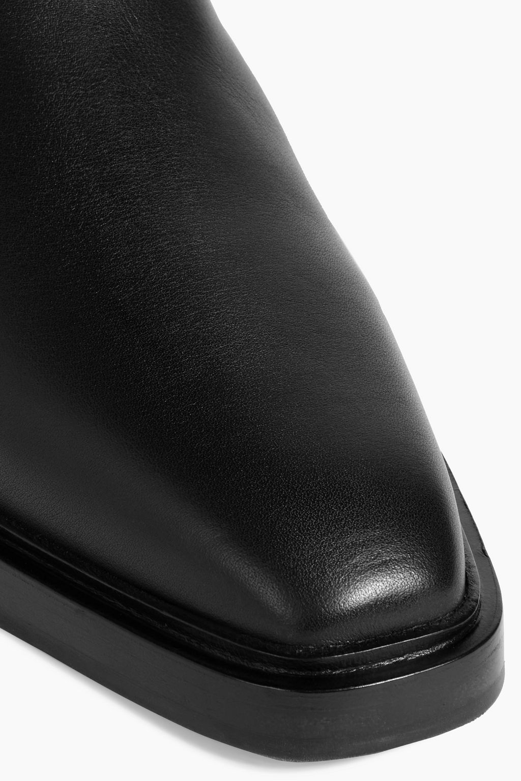 FERRAGAMO Roly buckled leather knee boots