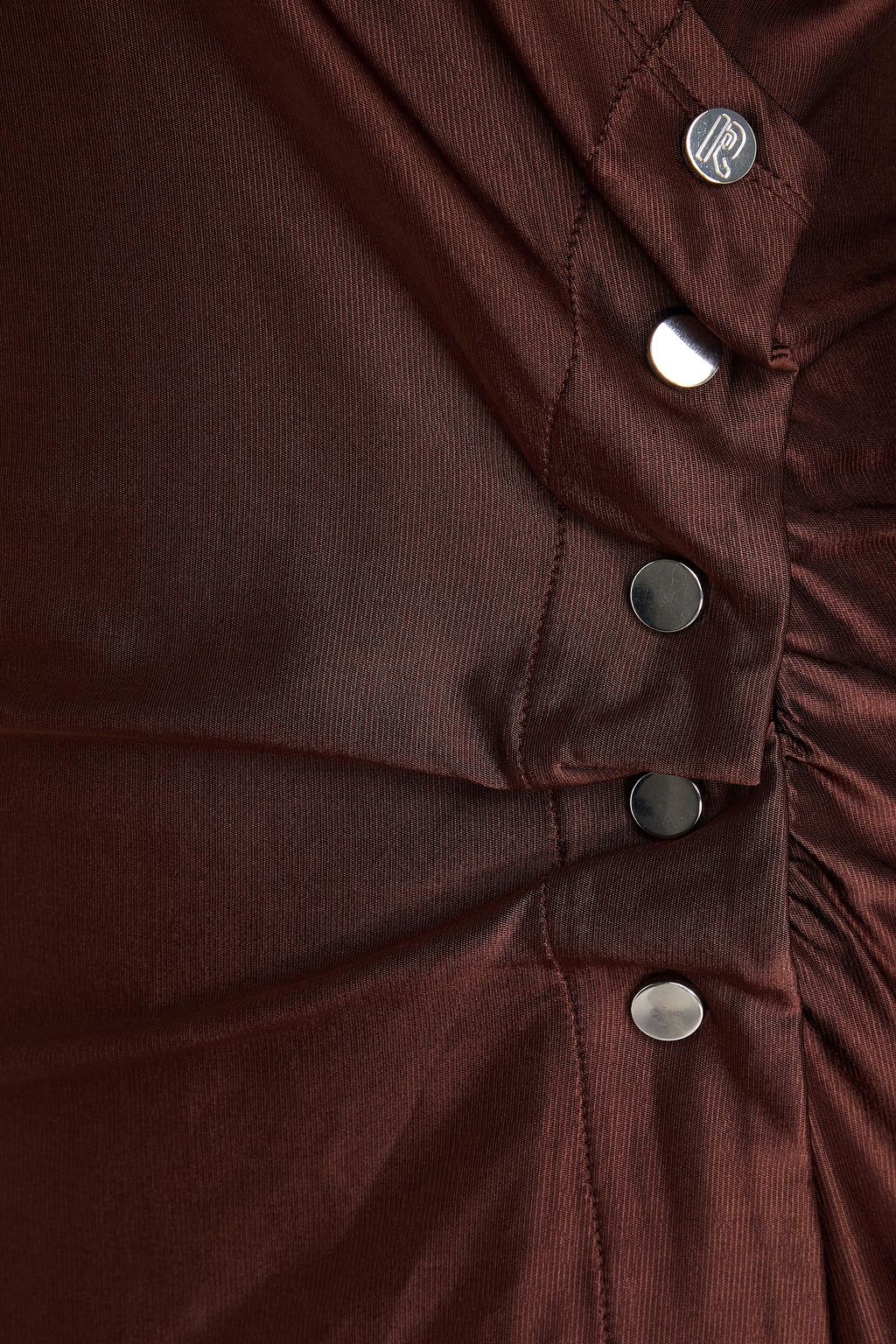 RABANNE Wickelbluse aus glänzendem Jersey