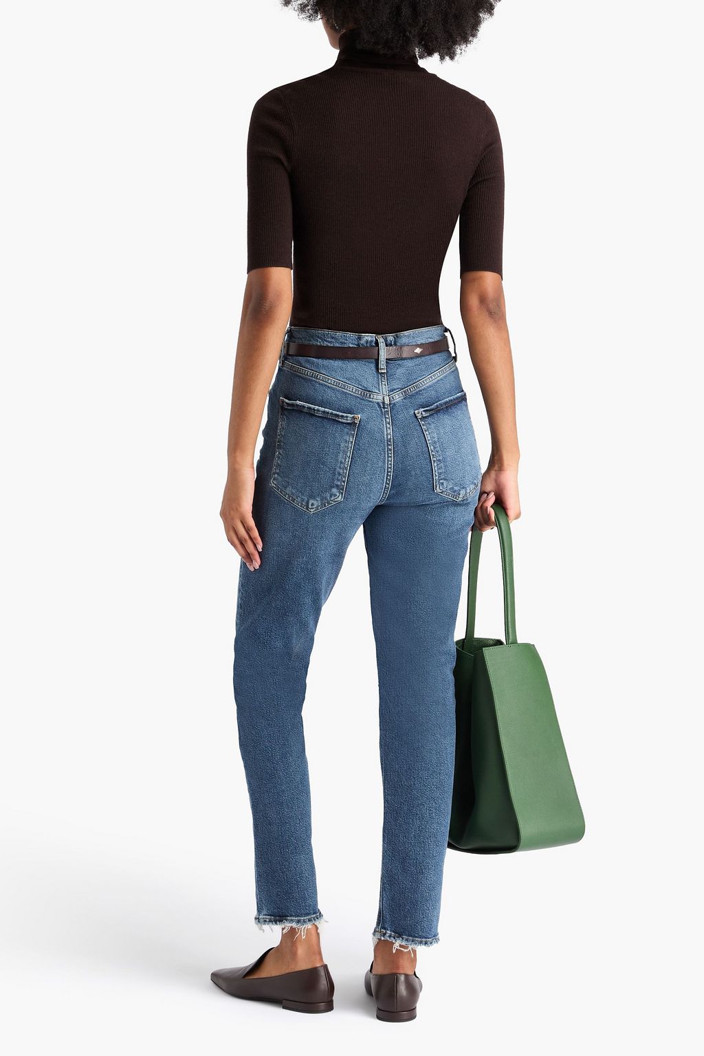 AGOLDE Riley high-rise straight-leg jeans