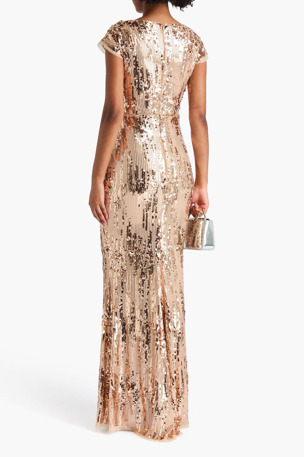 TALBOT RUNHOF Sequined stretch-tulle gown