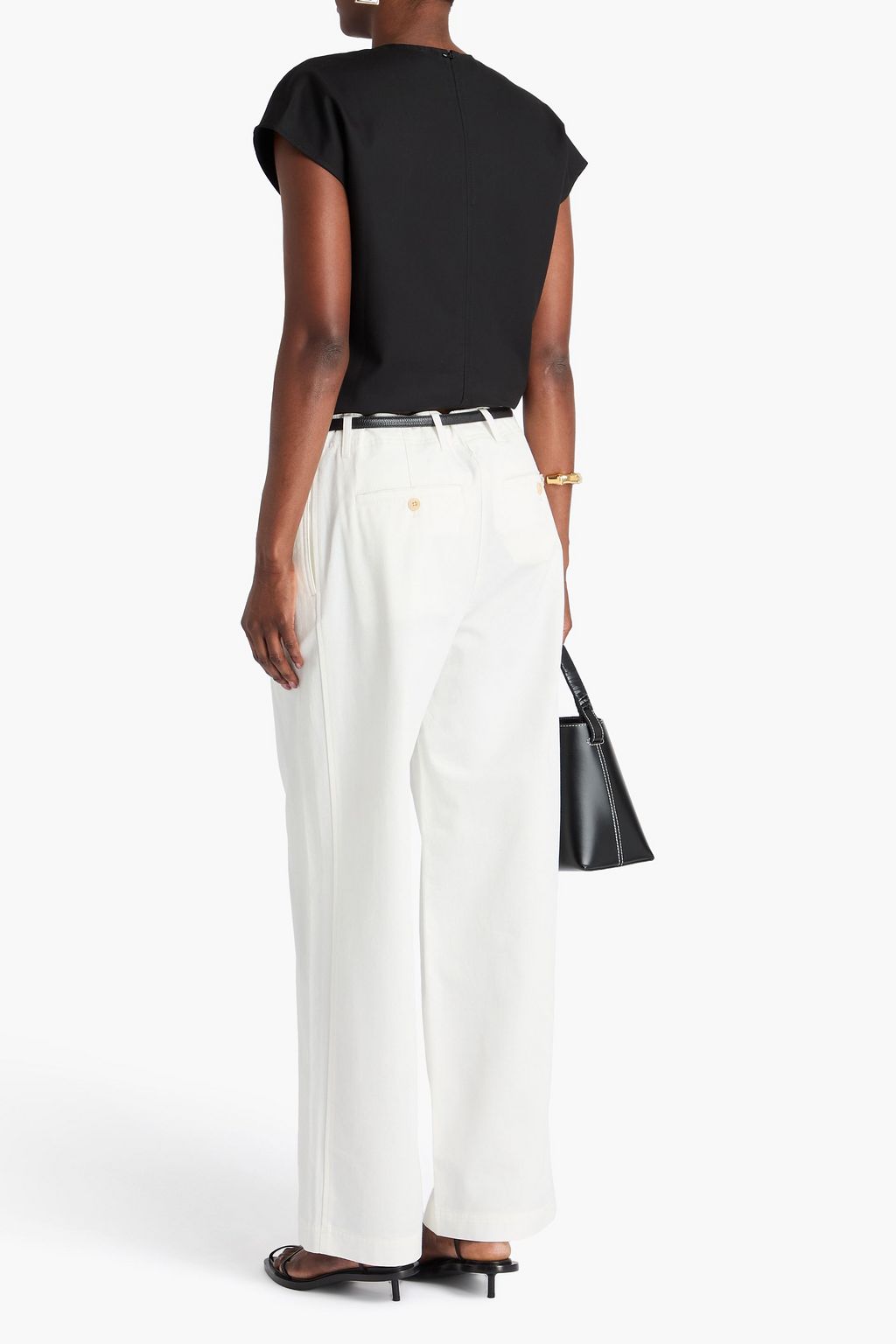 TOTEME Cotton-twill straight-leg pants