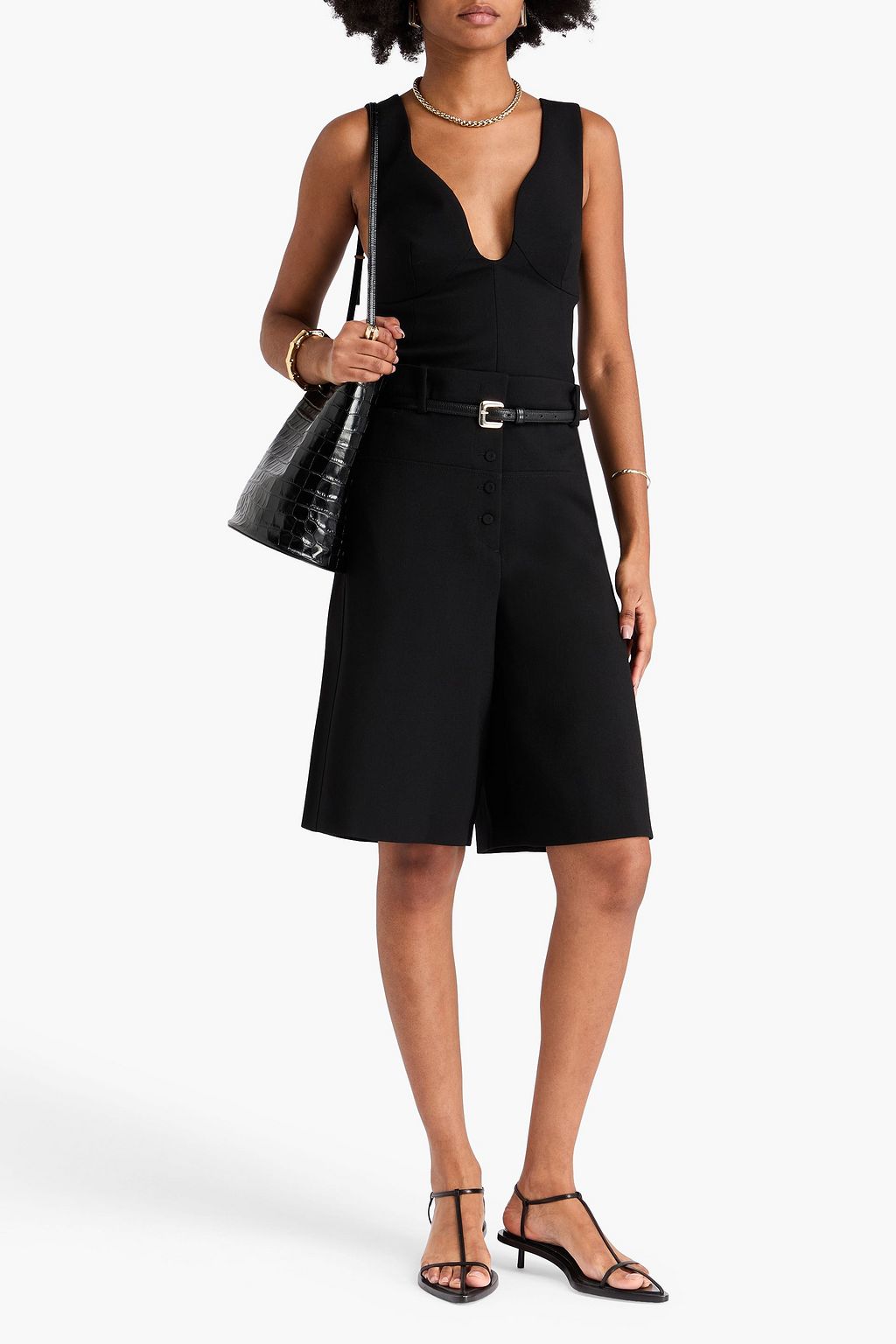 JIL SANDER ウールクレープ ショートパンツ