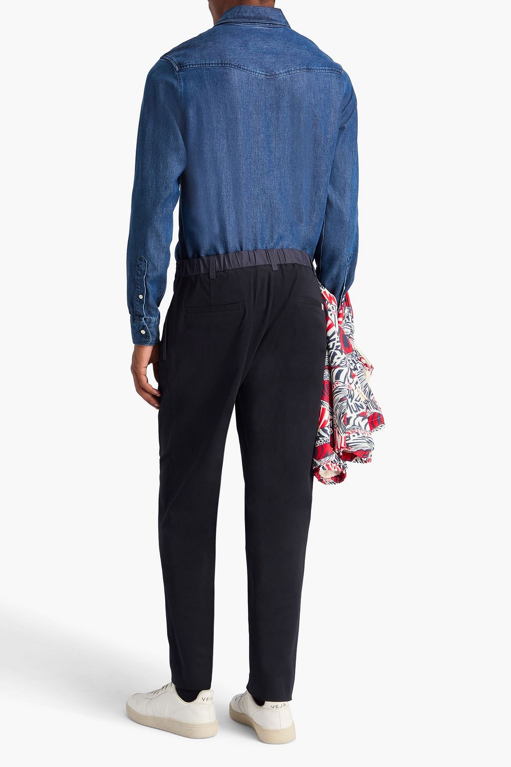 MONCLER Stretch-cotton twill pants
