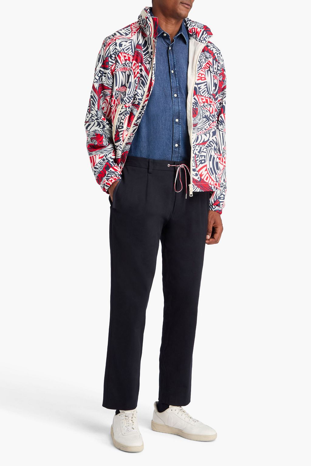 MONCLER Stretch-cotton twill pants