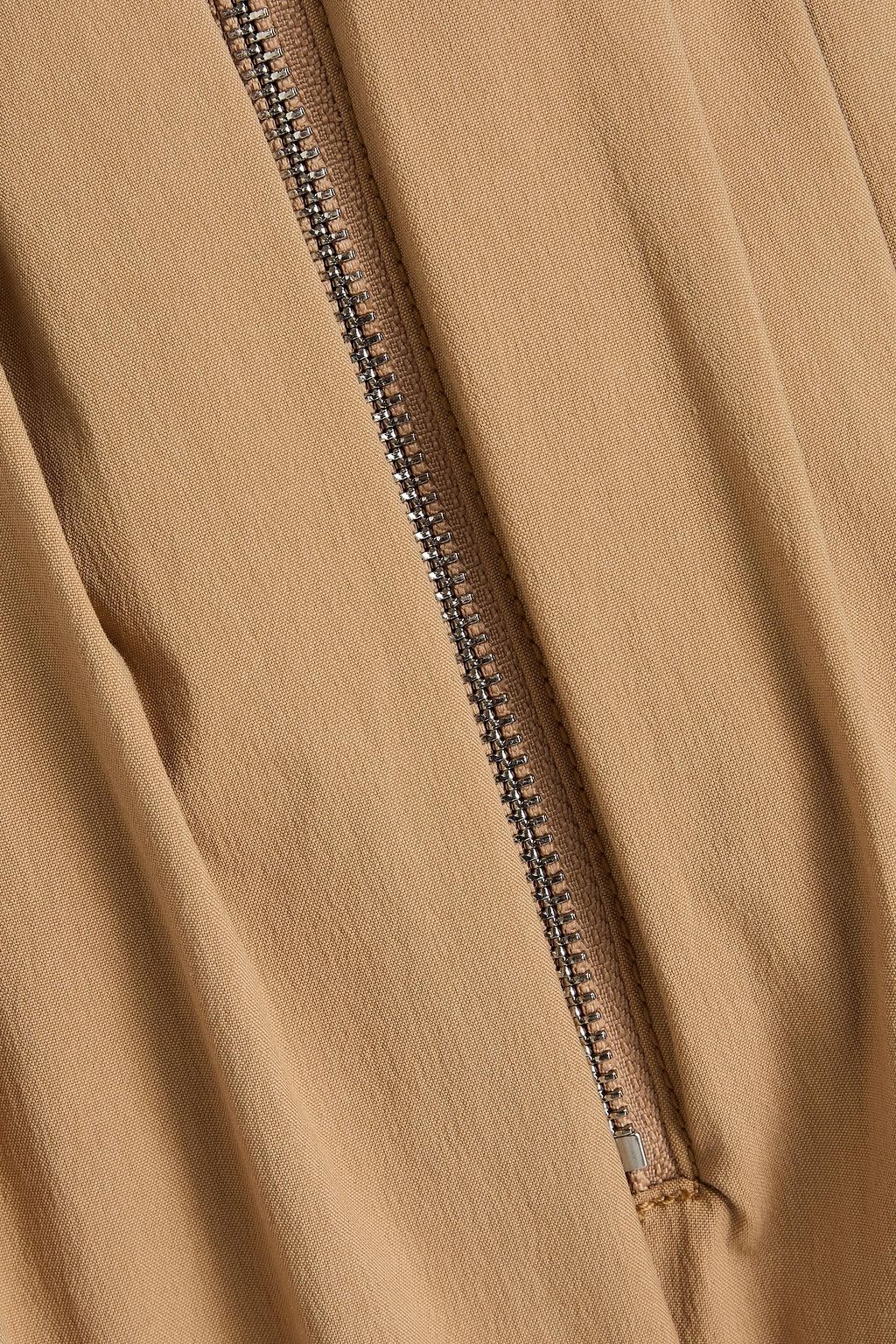 DION LEE Blouson cotton-blend poplin wide-leg pants