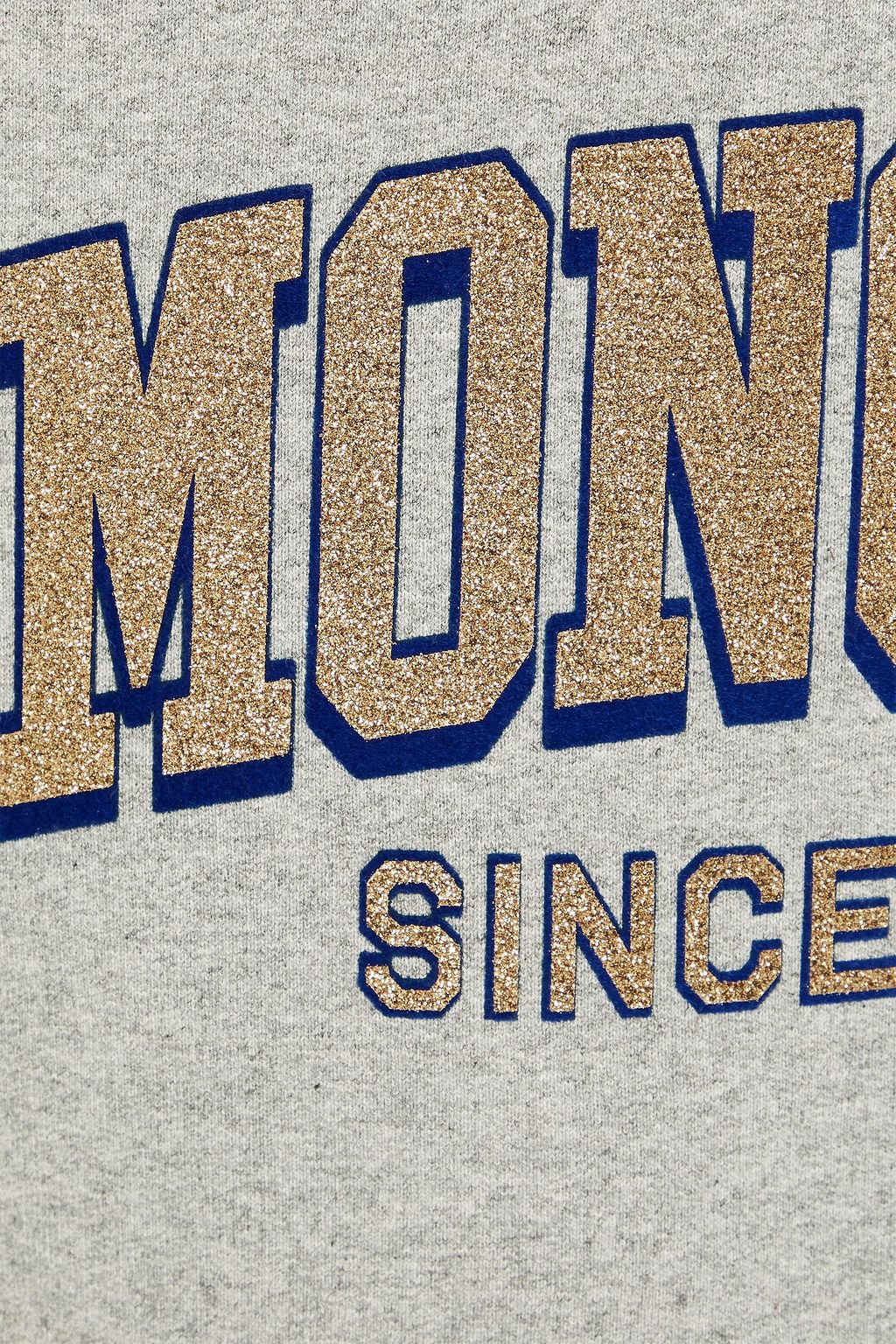 MONCLER شورت من قطن تيري فرنسي مطاطي برّاق بطبعات