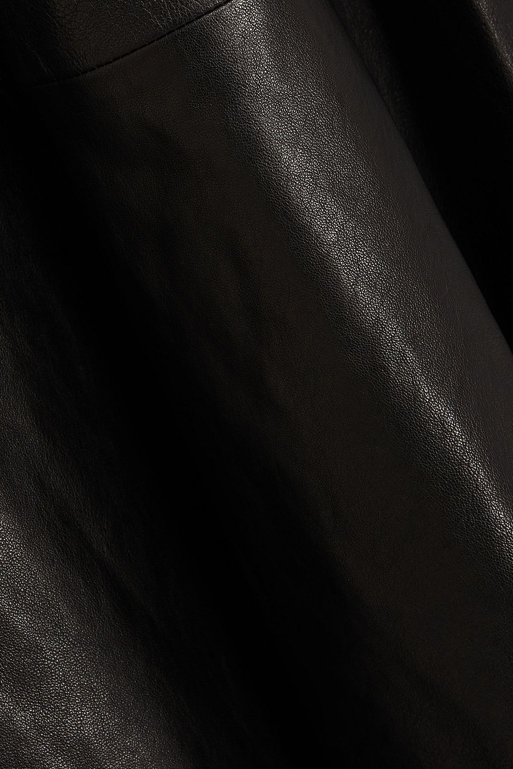 KHAITE Lennox leather midi skirt
