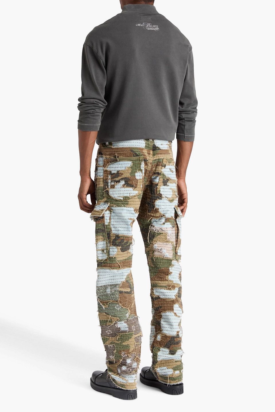  Amiri - Jeans In Patchwork-optik - Blau - 30 