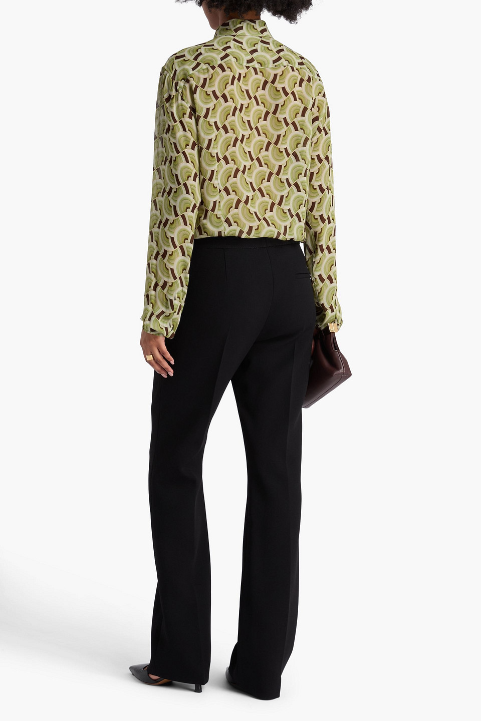 TORY BURCH CREPE BOOTCUT PANTS