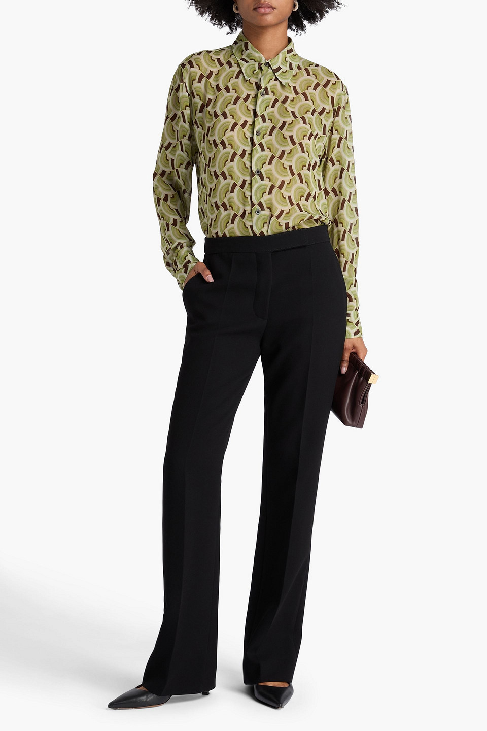 TORY BURCH CREPE BOOTCUT PANTS