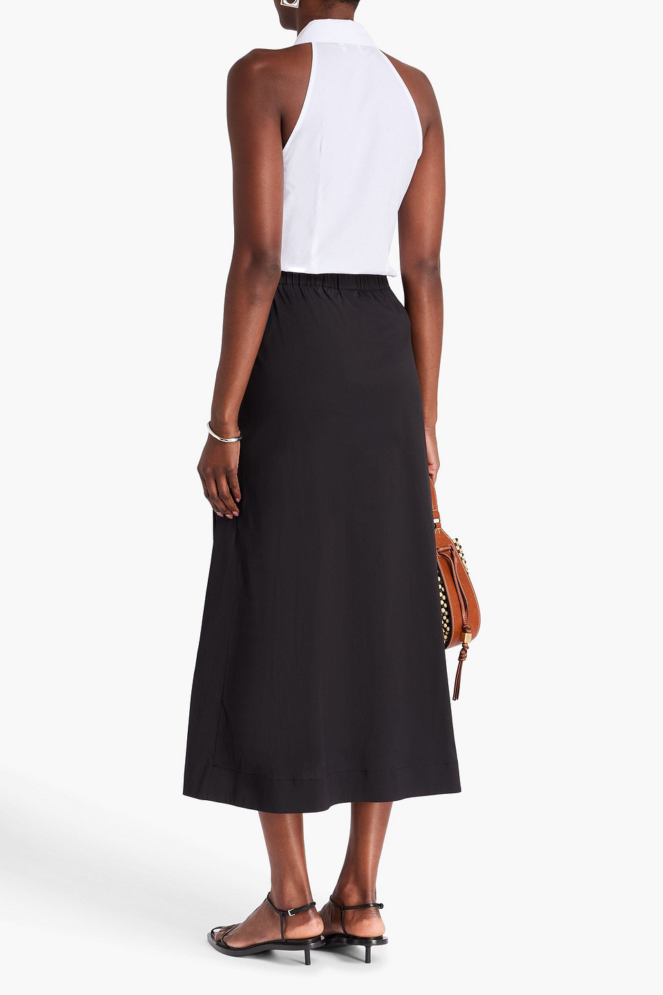  Max Mara - Maxirock Aus Einer Baumwollmischung - Schwarz - It 44 