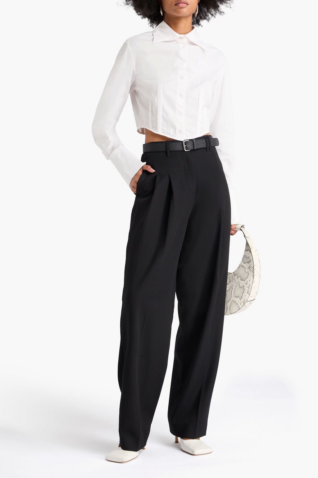 JACQUEMUS Titolo grain de poudre wool tapered pants