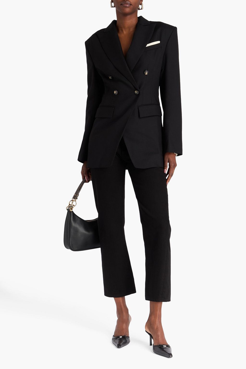 DAY BIRGER ET MIKKELSEN Double-breasted pinstriped linen-blend twill blazer
