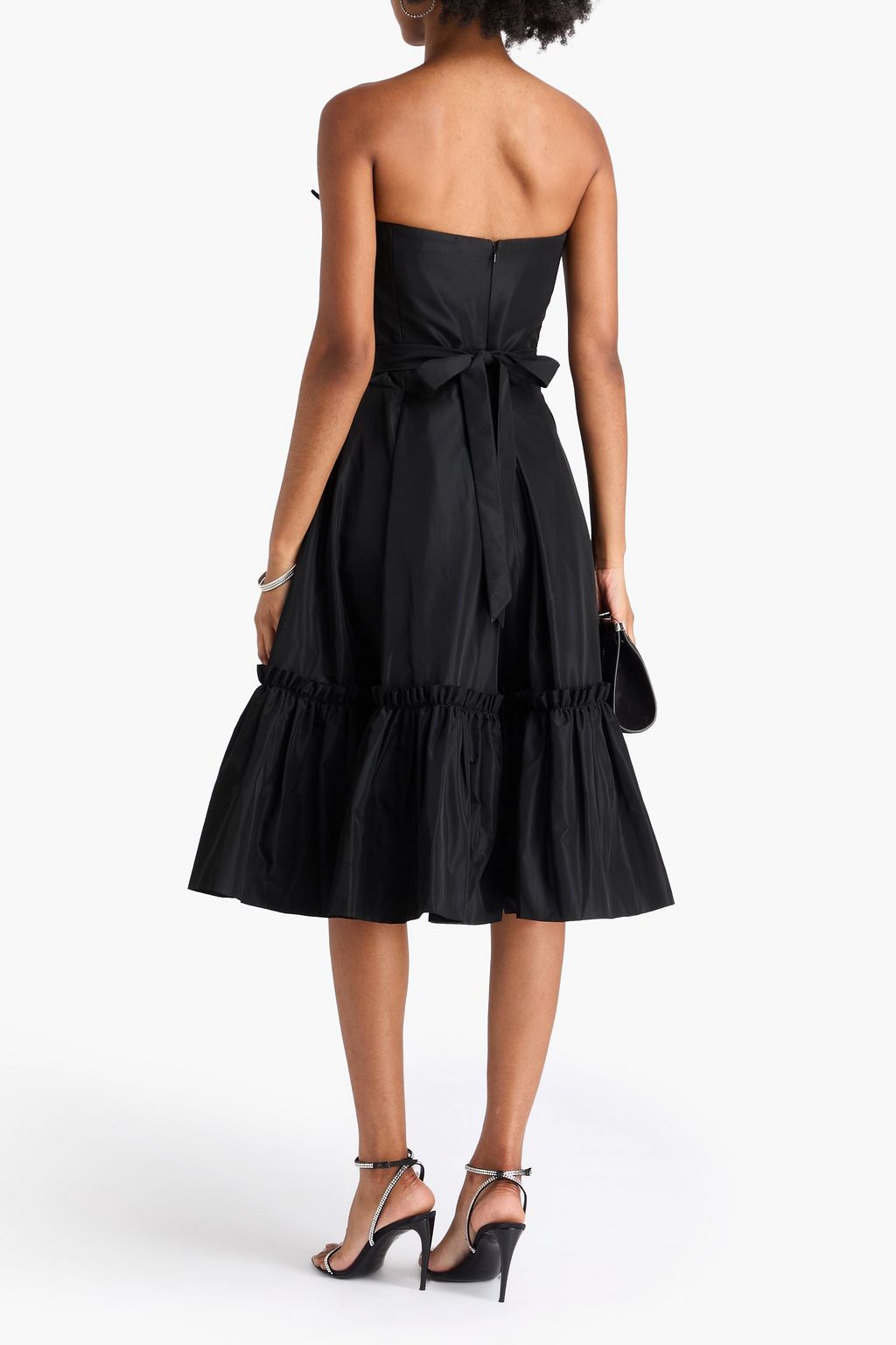 THE VAMPIRE'S WIFE The Endurance strapless tiered taffeta midi dress