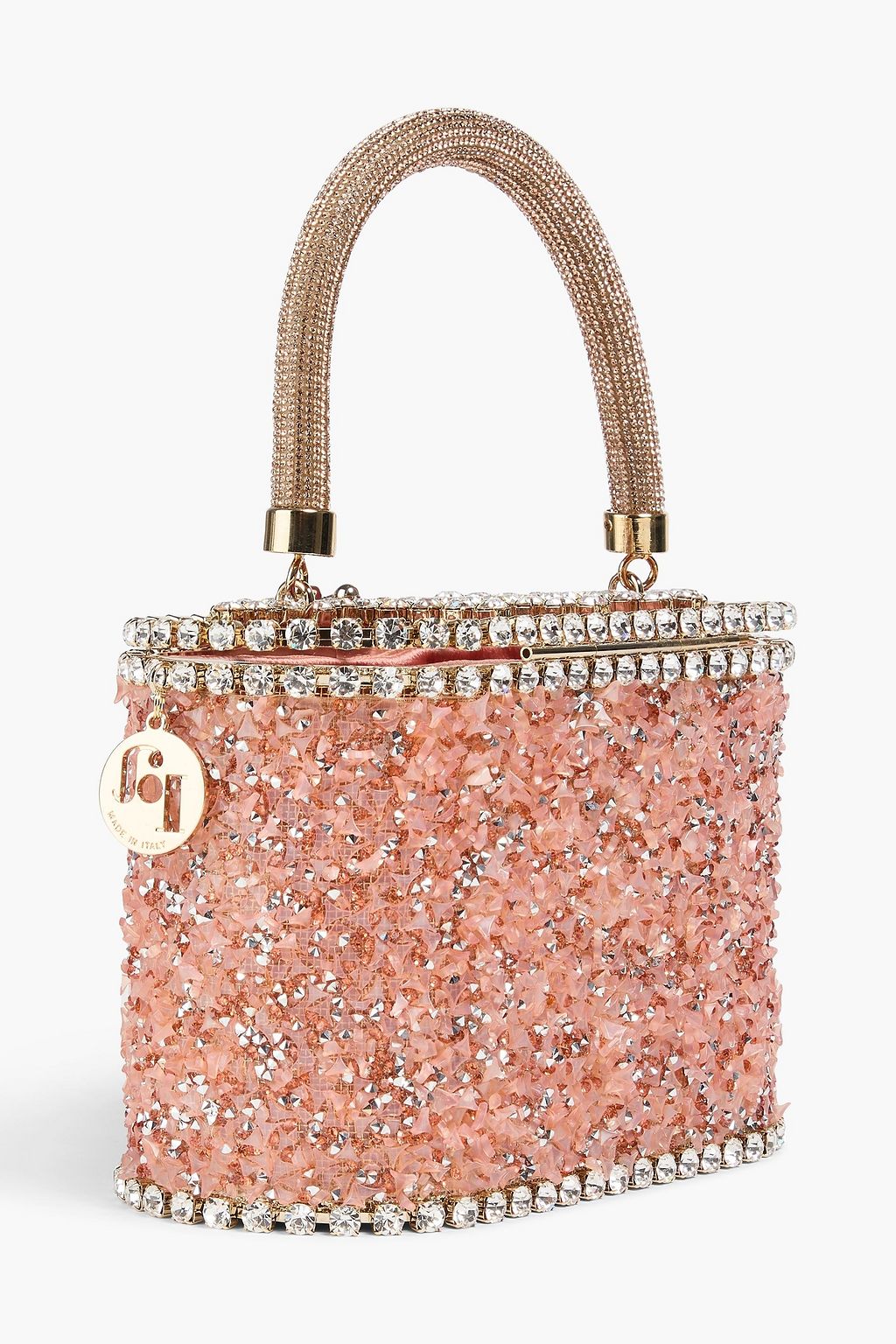 ROSANTICA Holli crystal-embellished mesh tote