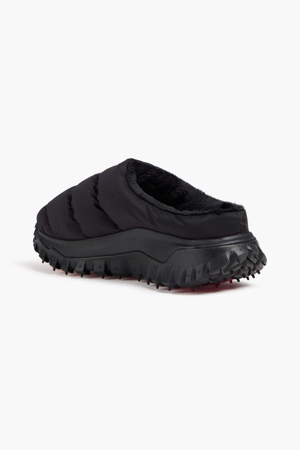  Moncler - Slippers Aus Gestepptem Shell - Schwarz - Eu 41 