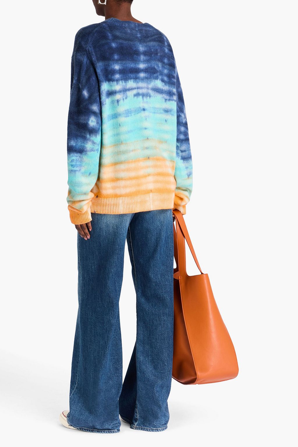 THE ELDER STATESMAN Sonar Pullover aus Kaschmir mit Batikmuster