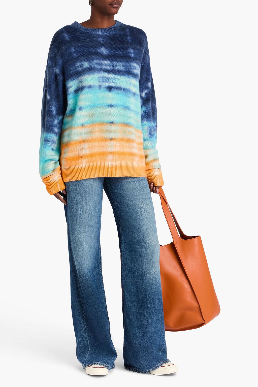 THE ELDER STATESMAN Sonar Pullover aus Kaschmir mit Batikmuster
