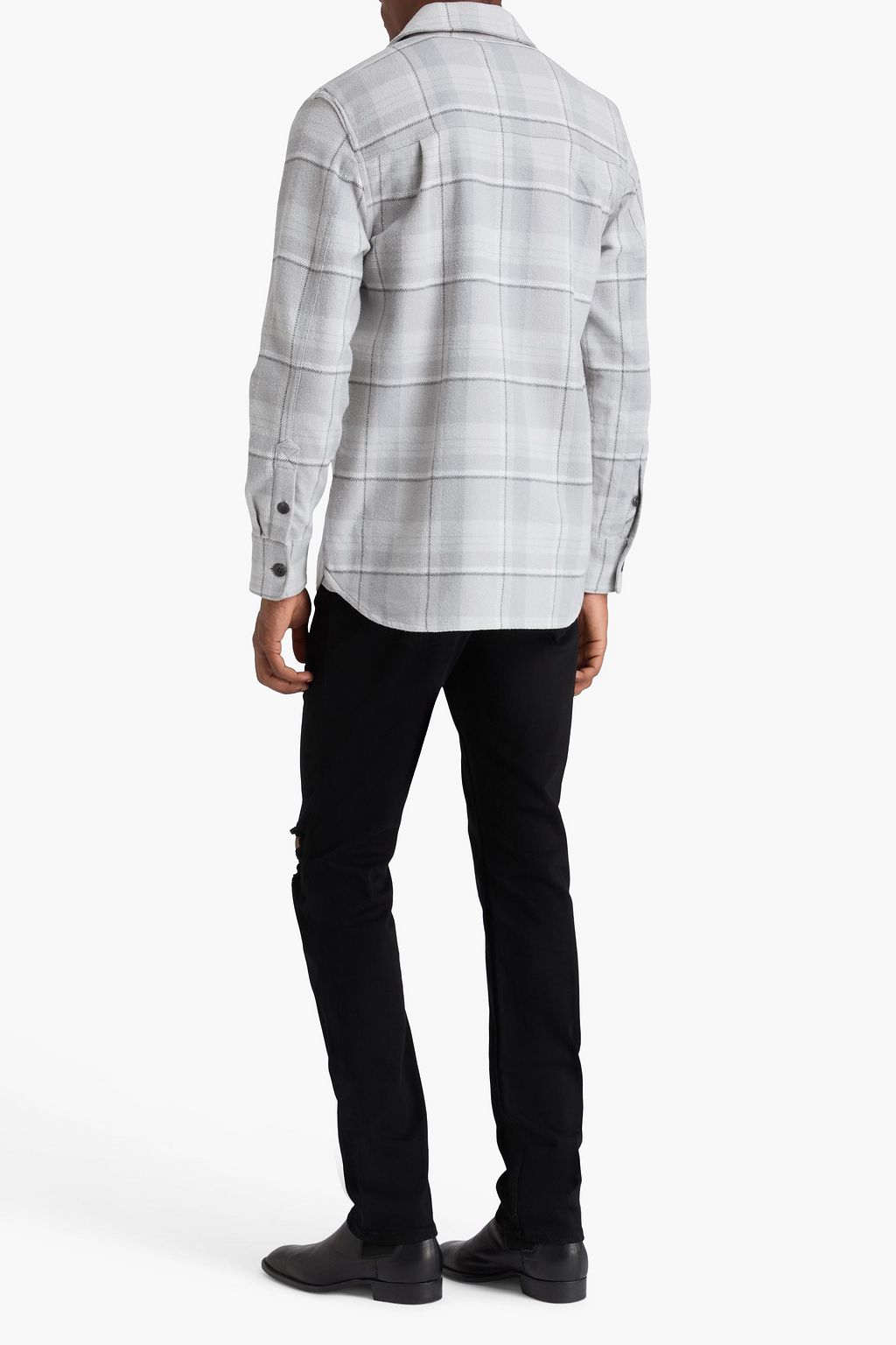 PAIGE Wilbur checked cotton-flannel overshirt