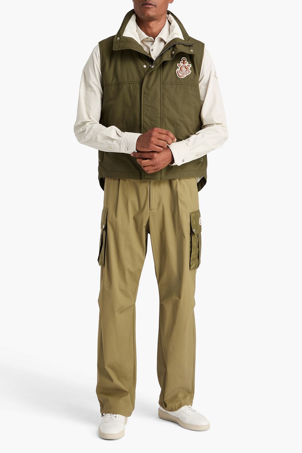 1 MONCLER JW ANDERSON Appliquéd cotton-blend shell vest