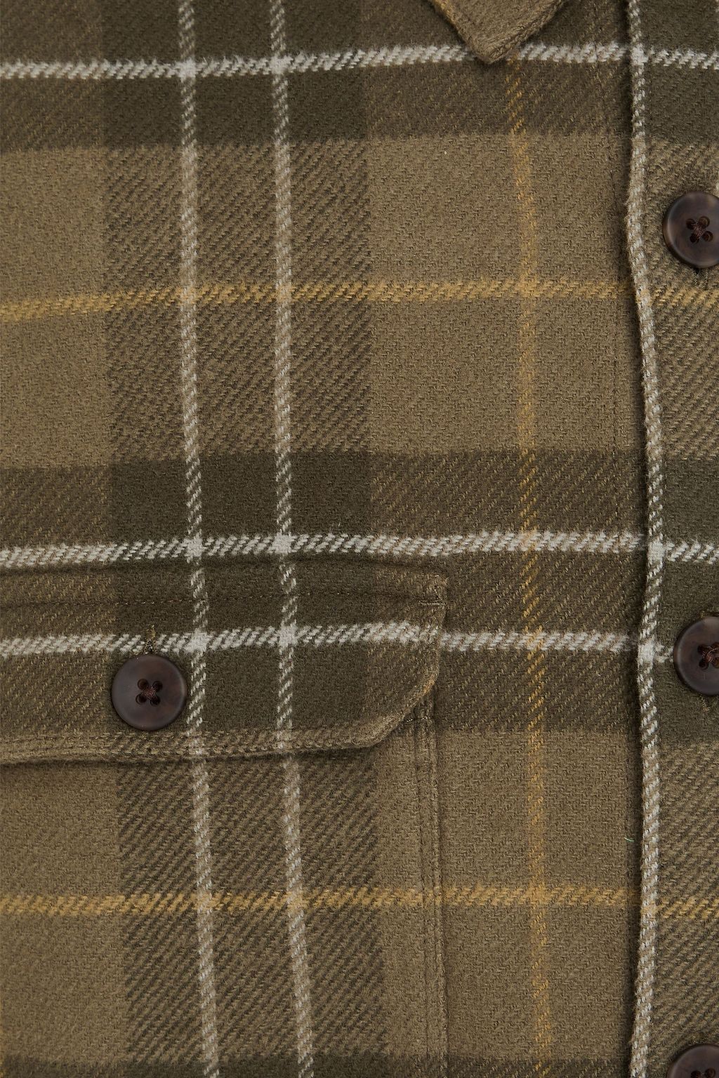PAIGE Wilbur checked cotton-flannel overshirt