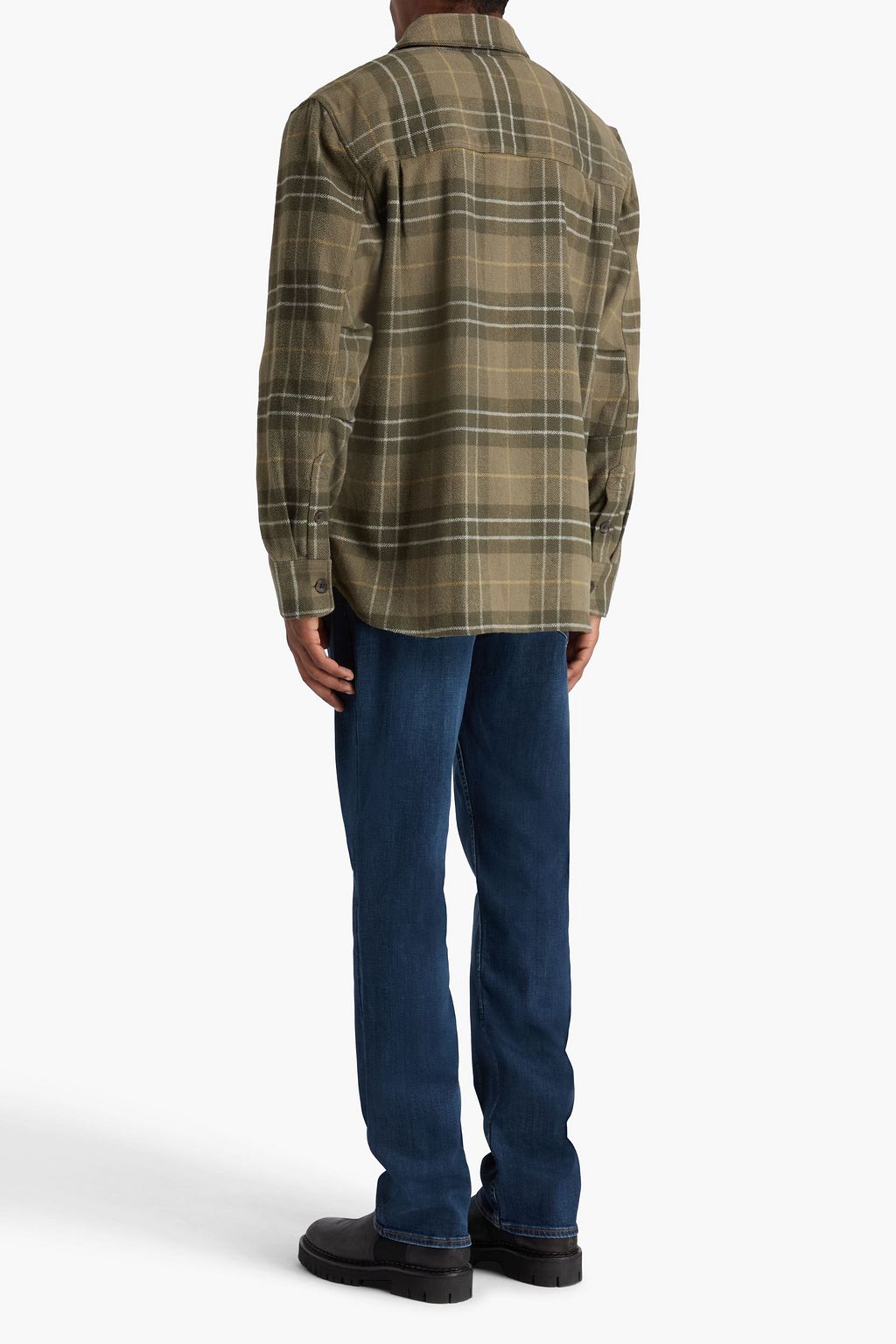 PAIGE Wilbur checked cotton-flannel overshirt