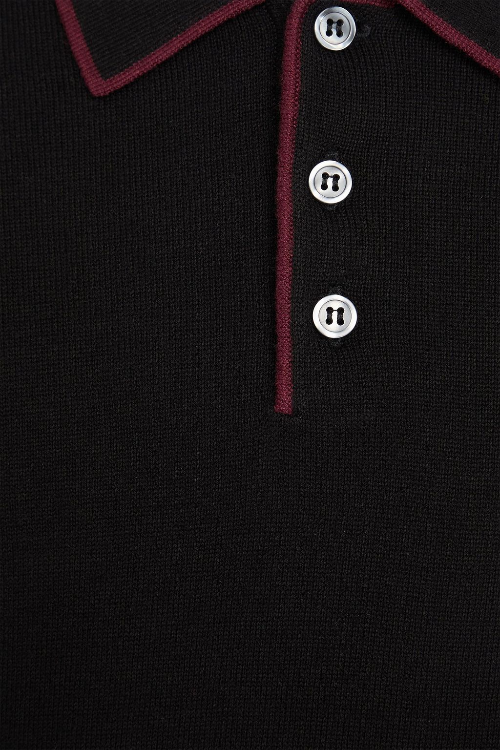 PAIGE Cotton-blend polo sweater