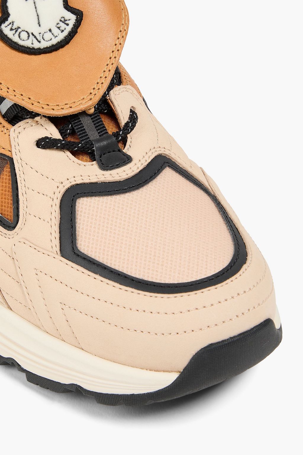 8 MONCLER PALM ANGELS Lite Runner コーティングキャンバス&レザー スニーカー