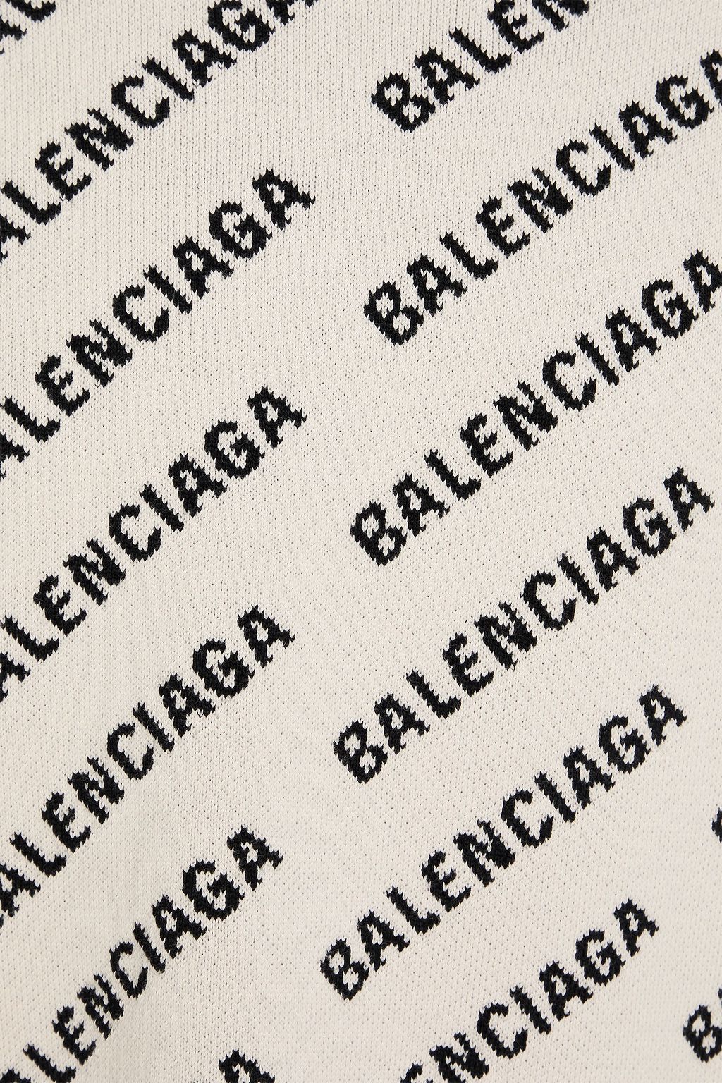 BALENCIAGA Jacquard-knit sweater