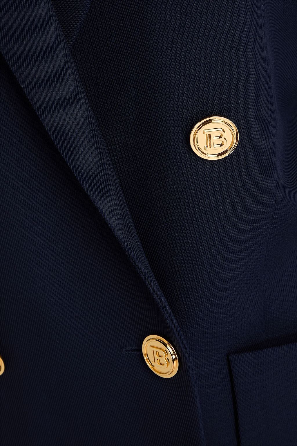 BALMAIN Double-breasted wool-twill blazer
