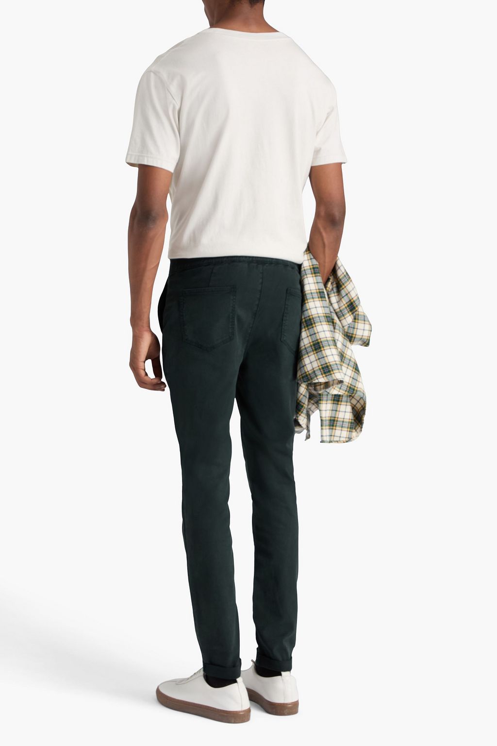 PAIGE Fraser tapered Lyocell-blend twill drawstring pants