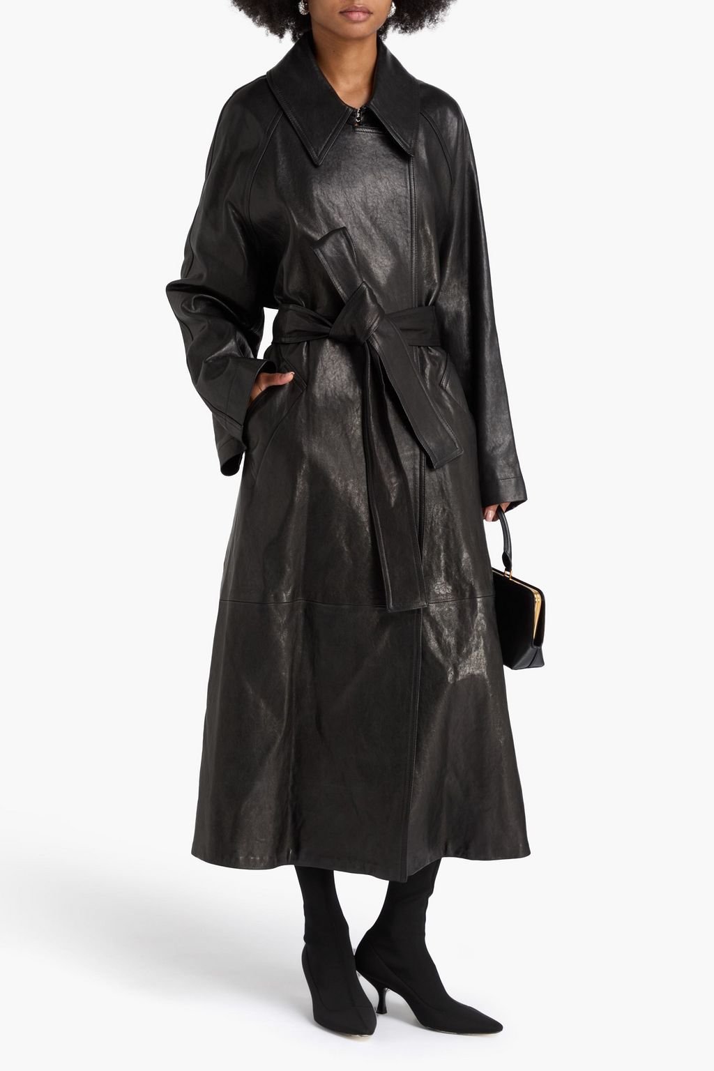 KHAITE Rennie leather coat