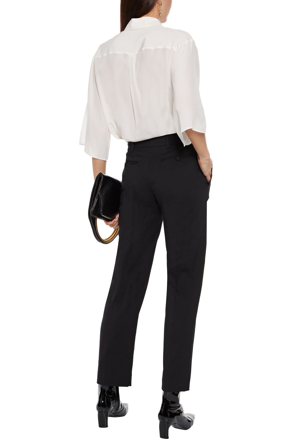 VALENTINO GARAVANI Wool-blend twill straight-leg pants
