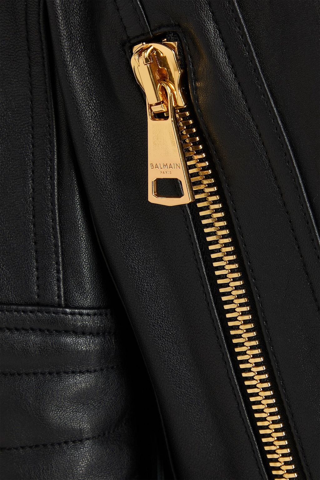 BALMAIN レザー ライダースジャケット レースアップ