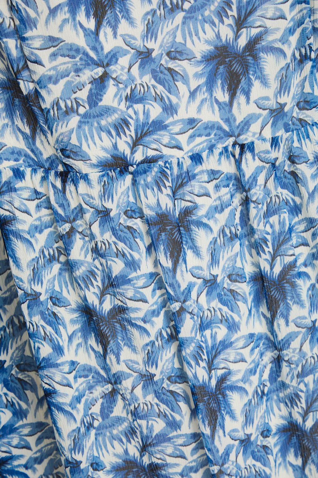 PAIGE Minikleid „Ashlen“ aus Seidenkrepon mit floralem Print und Rüschen