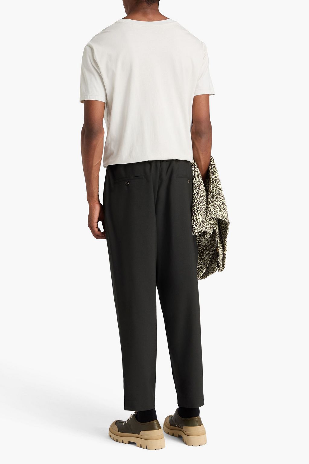 MARNI Pleated wool pants
