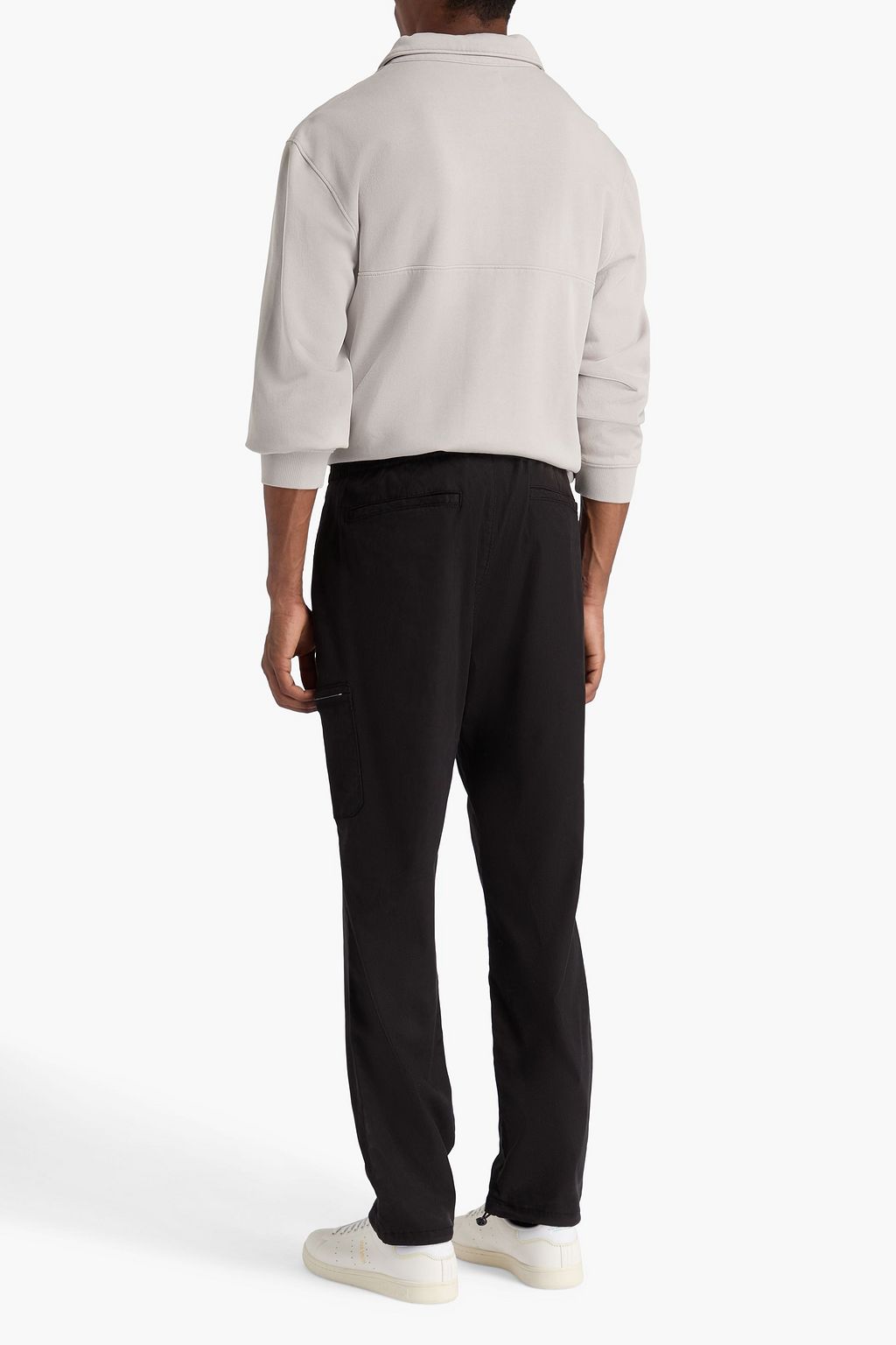PAIGE French cotton-terry half-zip sweatshirt