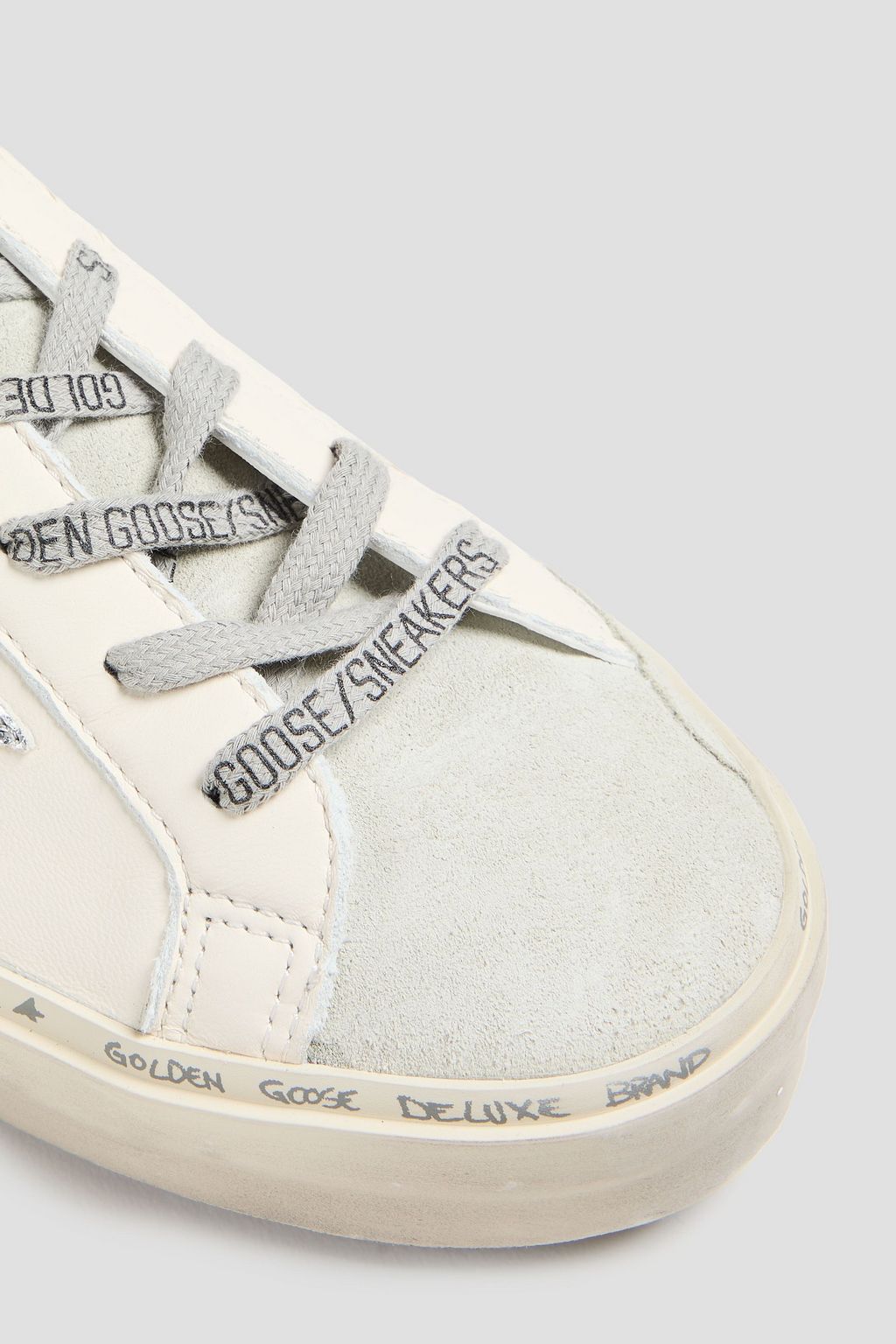 GOLDEN GOOSE Ball Star Sneakers aus Metallic-Leder